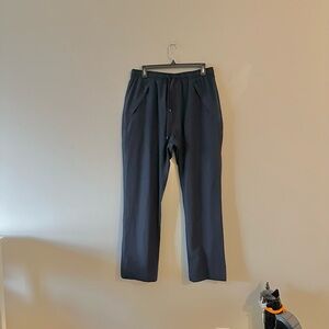Adsum Site Pants Nylon Drawstring Trousers Gorpcore Minimalist M Navy Blue